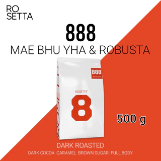 Rosetta 888 กาแฟไร่แม่บู่หย่า Arabica ผสม Robusta คั่วเข้ม (ไม่เปรี้ยว)