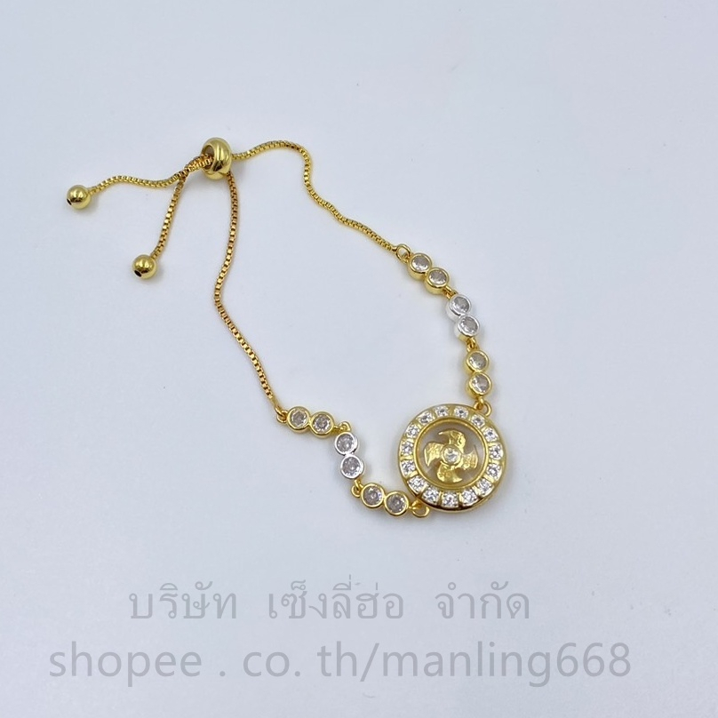 สร้อยข้อมือสองกษัตรย์กังหัน เพชร สี24k กำไล เสริมโชคลาภ เงินทอง ปลุกเสกแล้วฟรีสาย มีให้เลือกหลายแบบ ราคา ถูกที่สุด ดีลบีเคเค แกลเลอรีภาพที่ 7
