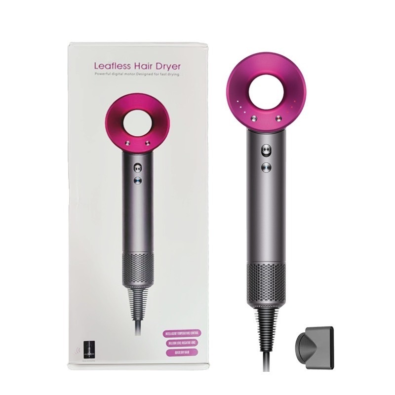 ไดร์เป่าผม Leafless hair dryer ไดร์เป่าผมไอออนลบ ปรับความร้อนความเย็นได้3ระดับ ไม่ทำลายเส้นผม ลมแรง เสียงเบา แห้งเร็ว