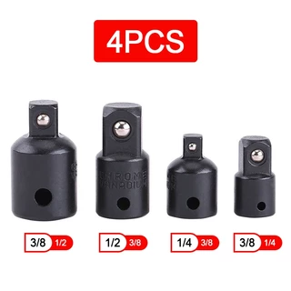 (4ชิ้น) หัวต่อบล็อก บล๊อกข้อต่อเพิ่ม ตัวแปลงลูกบล็อก ข้อต่อตัวแปลงลูกบล็อกประแจ1/2">3/8" 1/4">3/8" 3/8">1/2" 3/8">1/4"