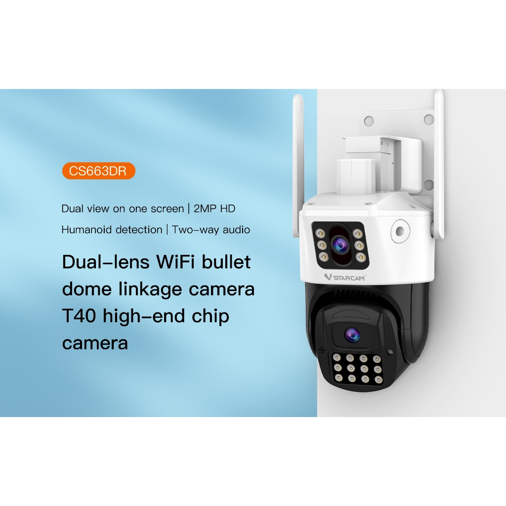 Vstarcam CS663DR / CS64Q กล้อง Wifi กล้องวงจรปิดภายนอก กันน้ำ - รูปที่ 2