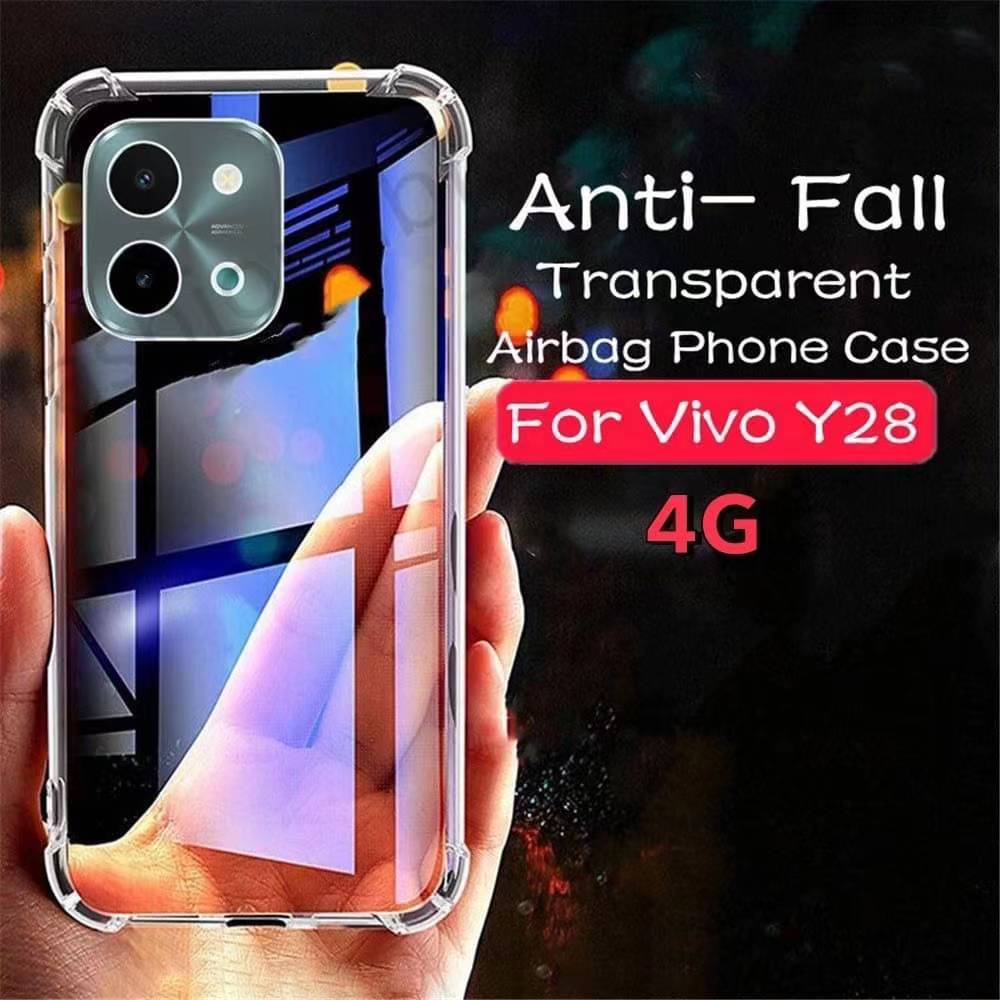 Vivo Y28S 5G/Y28 4G/Y28 5G/Vivo Y03/Vivo Y18/Y100 5G(ส่งในไทย)เคสTPUใสกันกระแทกแบบคลุมกล้องVivo V30 