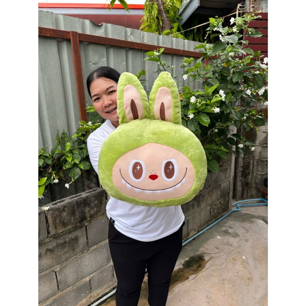 พร้อมส่งไทย 1-3 วัน หมอนอิง ลาบูบู้ ขนาด 45cm งานสวย ขนนุ่ม