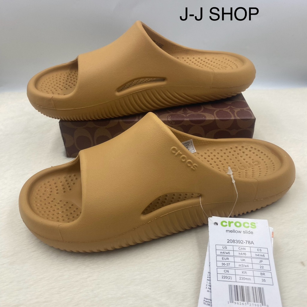 รองเท้าแตะ Crocs รองเท้าแบบสวมสำหรับผู้หญิงและผู้ชาย รุ่น Crocs mellow slide สินค้าสวยคุณภาพดีน้ำหนักเบานิ่มมากๆใส่สบาย