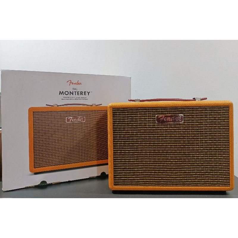 ลำโพง Bluetooth Fender Monterey Tweed มือสองสภาพดี มีอุปกรณ์ครบกล่อง