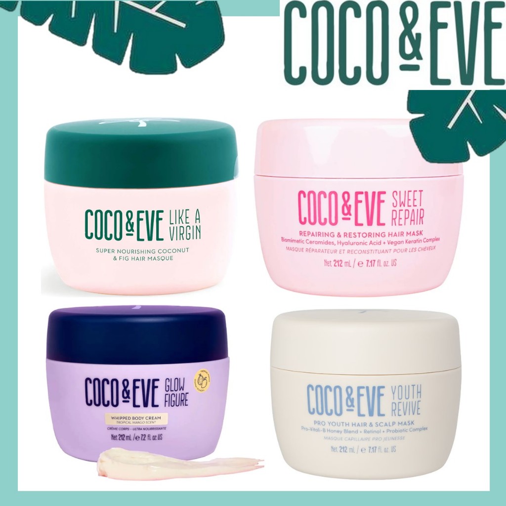 [แท้ 100%/พร้อมส่ง] Coco & Eve Like A Virgin Super Nourishing Coconut & Fig Hair Masque - 212ml