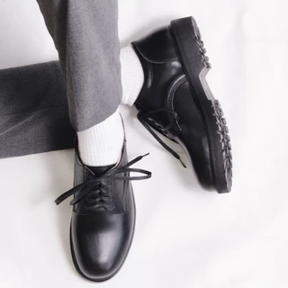 รองเท้าหนังแท้ ทรงคลาสสิคสไตล์ Military Derby รุ่น Basic No.02