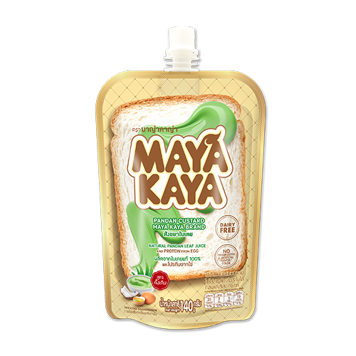 Maya Kaya สังขยาใบเตยพร้อมทานในซองบีบ (Maya Kaya A) ขนาด 140 กรัม
