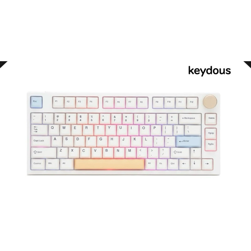 [ส่งต่อ] Keydous NJ80 AP Gateron yellow pro, Brass ver. RGB Wireless Mechanical Keyboard จากร้าน BIG