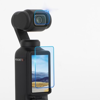 กันรอย DJI Osmo Pocket 3 ฟิล์มกระจกนิรภัยกันรอยหน้าจอและเลนส…