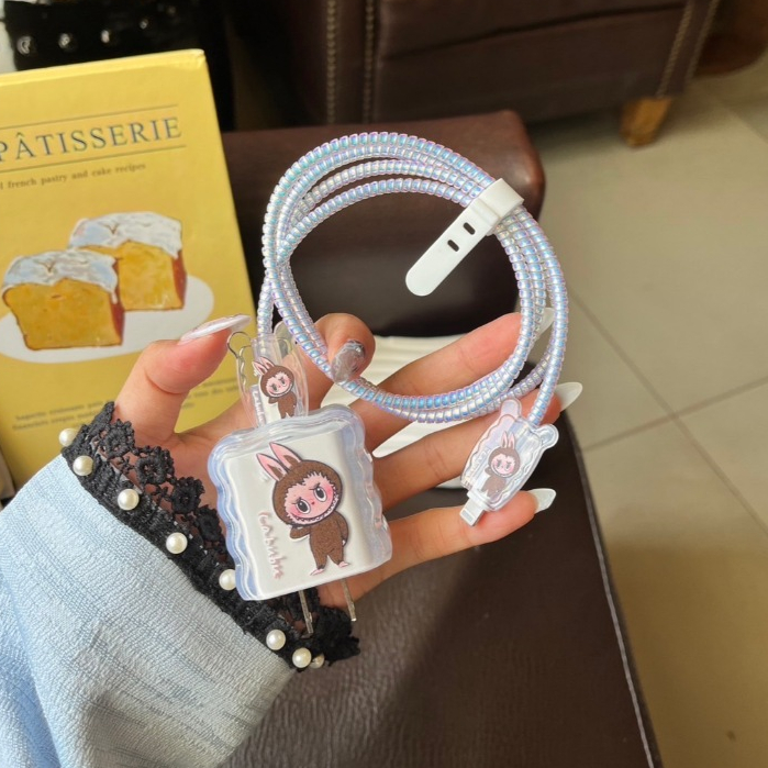 CT-(K) newชุดถนอมสายชาร์จ ลายมาใหม่ สินค้าสำหรับไอโฟน18w-20w สินค้าพร้อมส่งจากไทย ราคา ถูกที่สุด ดีลบีเคเค แกลเลอรีภาพที่ 4