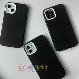 3 in 1 เคสโทรศัพท์ เคสประกบสีพื้นมาใหม่ เคส for iPhone 11 Pro Max 15 14 13 12 16 Pro Max XR XS Max 7 8 Plus SE 2020