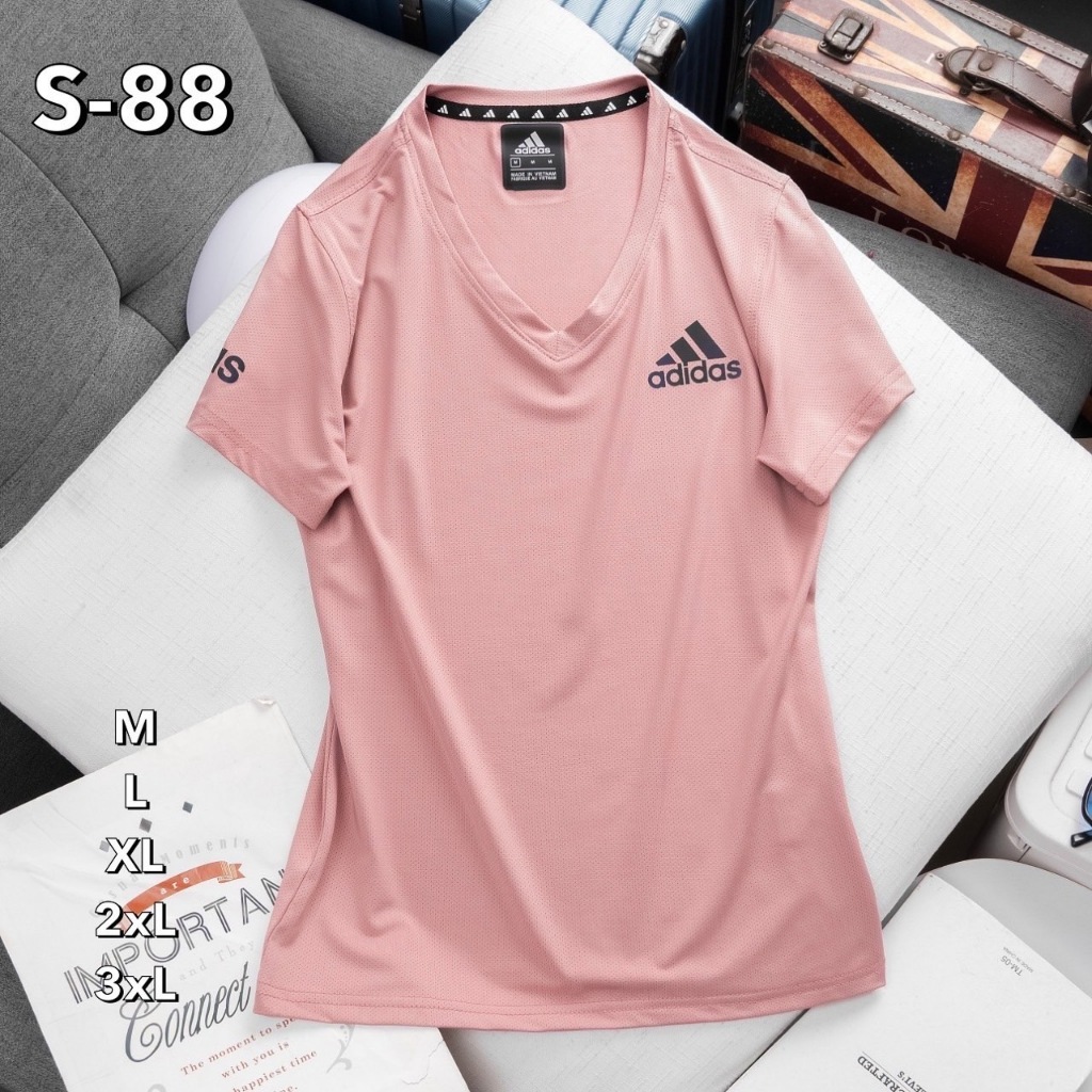เสื้อกีฬาหญิงคอวี ผ้าตาข่าย