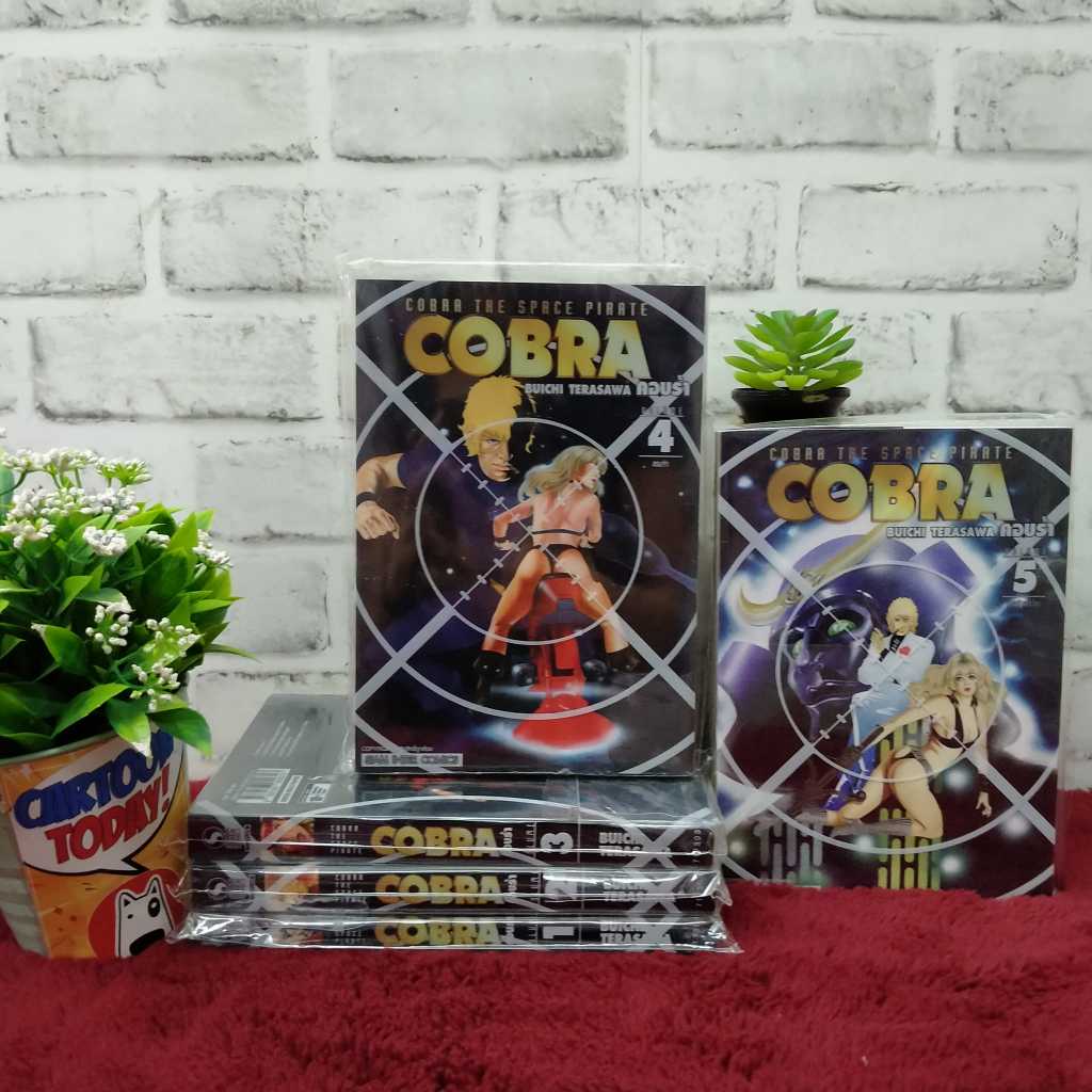 หนังสือการ์ตูน COBRA THE SPACE PIRATE คอบร้า พิมใหม่ ยกชุดเล่ม 1 - 5 + การ์ดแดงเล่ม 1