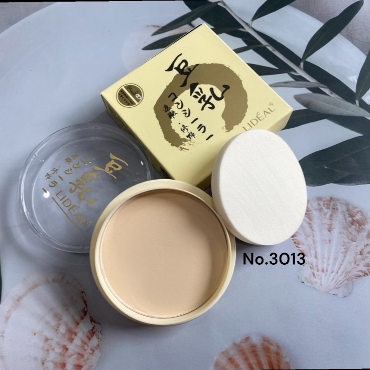 พร้อมส่งค่ะ Lideal Whitening Powder Wakeup แป้งพัฟ เนื้อแข็ง ปกปิดริ้วรอย No.3013