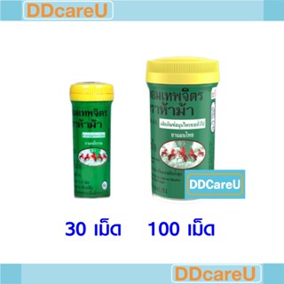 ยาหอมเทพจิตร ตราห้าม้า ขวดเล็ก 30 เม็ด /ขวดใหญ่ 100 เม็ด ยาส…