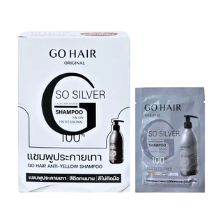 (ซอง) Go Hair โกแฮร์ โซซิลเวอร์ แชมพู / แอนตี้-เยลโล่ แชมพู 20 มล.