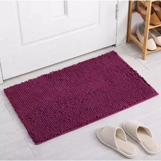 ผ้าพรมเช็ดเท้าขนหนอน ขนาด 40*60cm,50*80cm หน้าประตูบ้าน,หน้าห้องน้ำ,หน้าห้องครัว มียางกันลื่น ซับน้ำได้ดี แห้งเร็ว