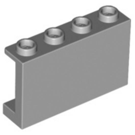 LEGO PART No: 14718 (ชิ้นส่วนเลโก้) Panel 1 x 4 x 2 with Side Supports - Hollow Studs