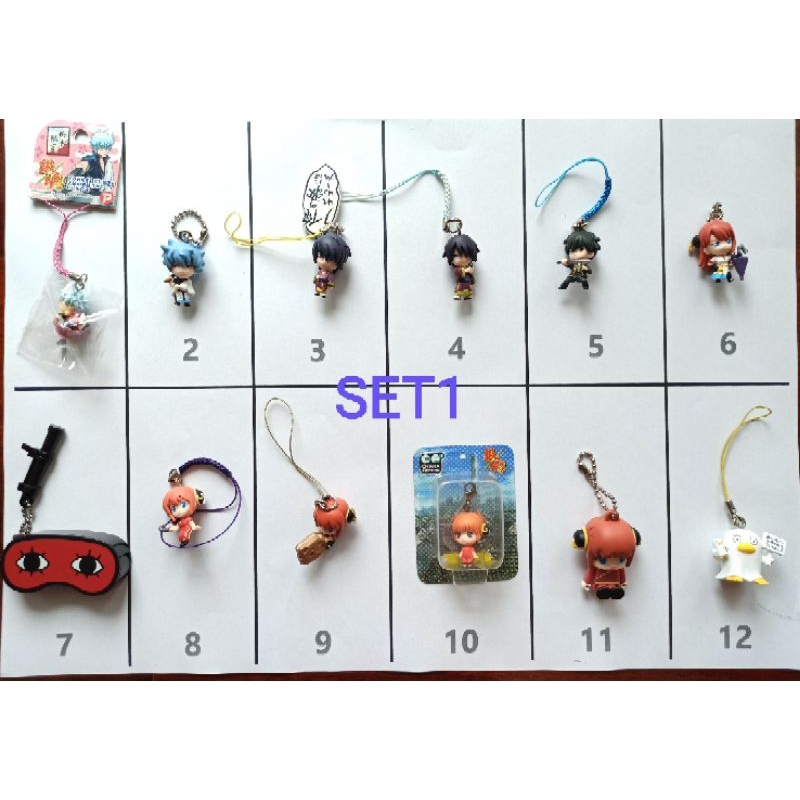 พวงกุญแจ ของสะสม กินทามะ GINTAMA ชุดที่2 งานญี่ปุ่นแท้ เลือกแบบได้
