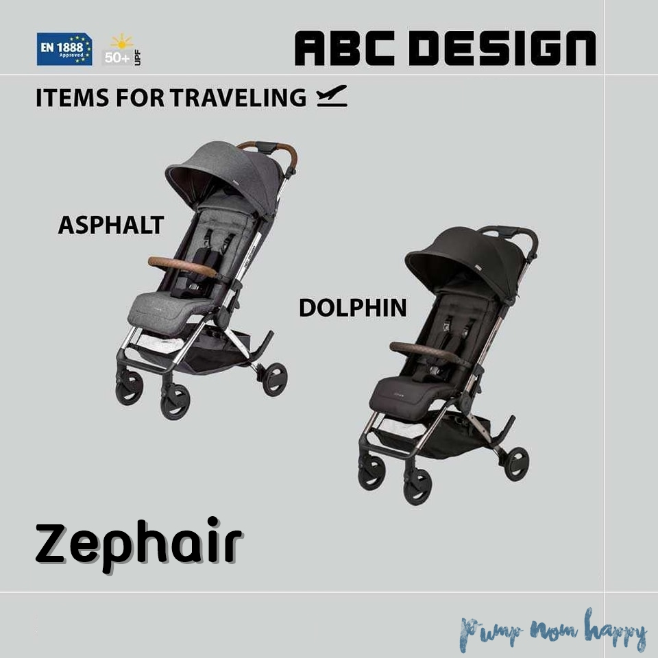 (ประกัน4ปี) ABC Design รุ่น Zephair รถเข็นเด็กใช้งานได้ตั้งเเต่เเรกเกิด น้ำหนักเบา 6.5 kg นำขึ้นเครื