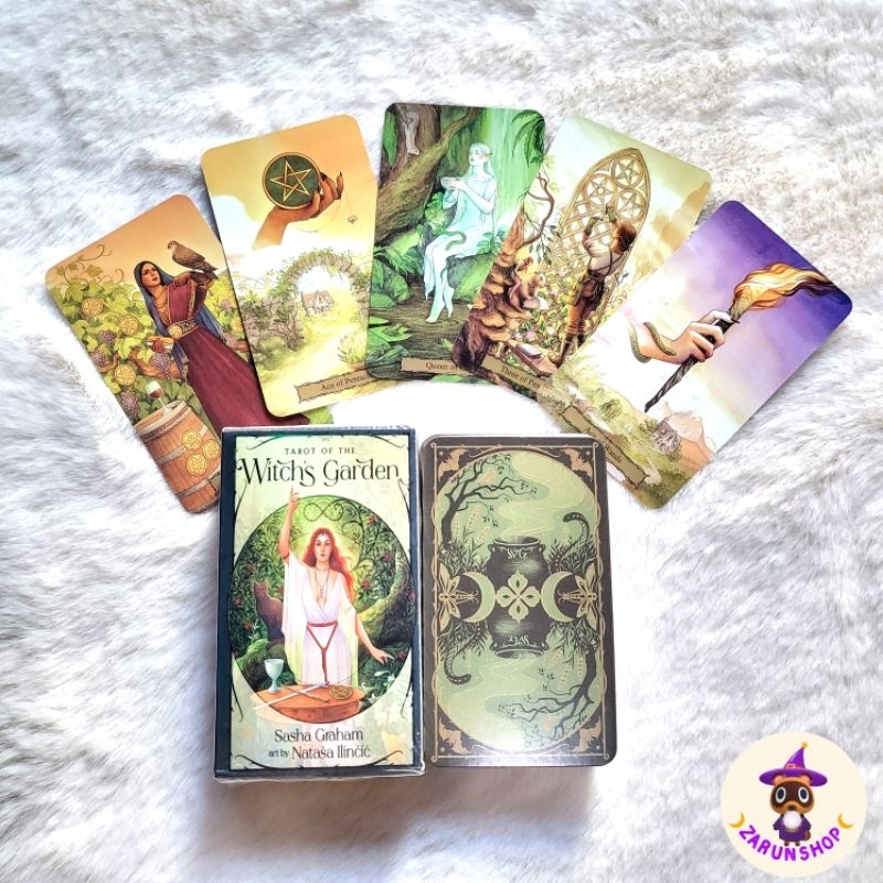 [มาใหม่💚] ไพ่ทาโรต์ ไพ่ยิปซี Tarot of The Witch's Garden [แถมไฟล์คู่มือภาษาไทยมือใหม่🔮💫]