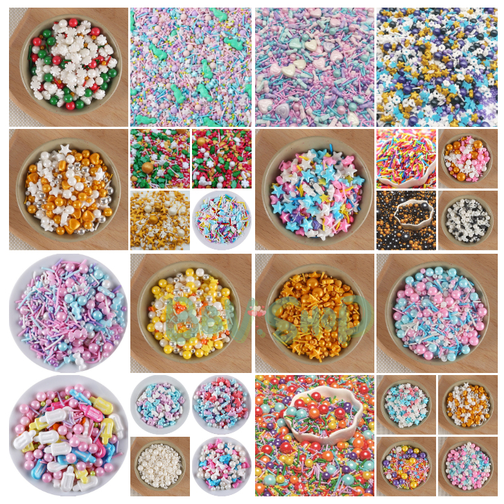 เม็ดน้ำตาล Sprinkles Mixes เม็ดน้ำตาลแต่งเค้ก น้ำตาลตกแต่งขนม (แบ่งขาย 25 กรัม)  🇹🇭 🚚พร้อมส่งในไทย🚚