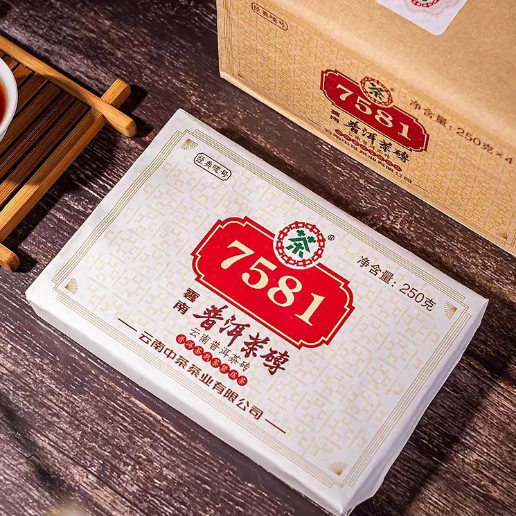 ชาผู่เอ่อร์สุก CHINA TEA - Zhong Cha จงฉา | รุ่น 7581 ปี 2021 250 กรัม