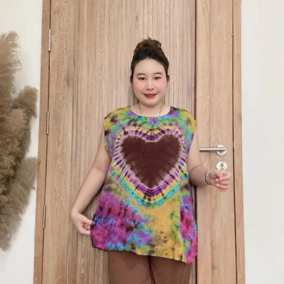 เสื้อคอกลม แขนกุด อก 52 ผ้าแบมเบิตสปัน thumbnail 3