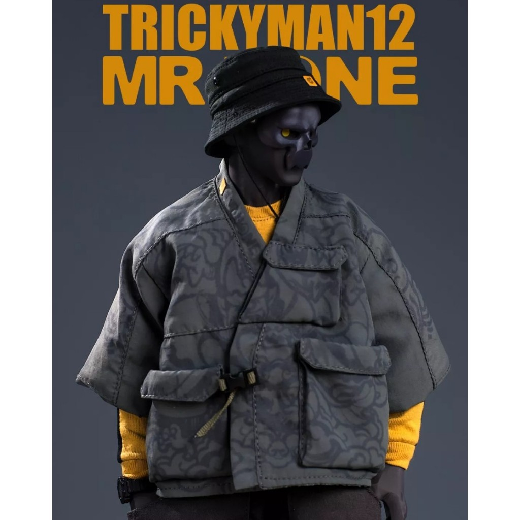 MR.BONE X TrickyMan12 1/6 "Siu Loong” 12" Action Figure (BLACK VER.)