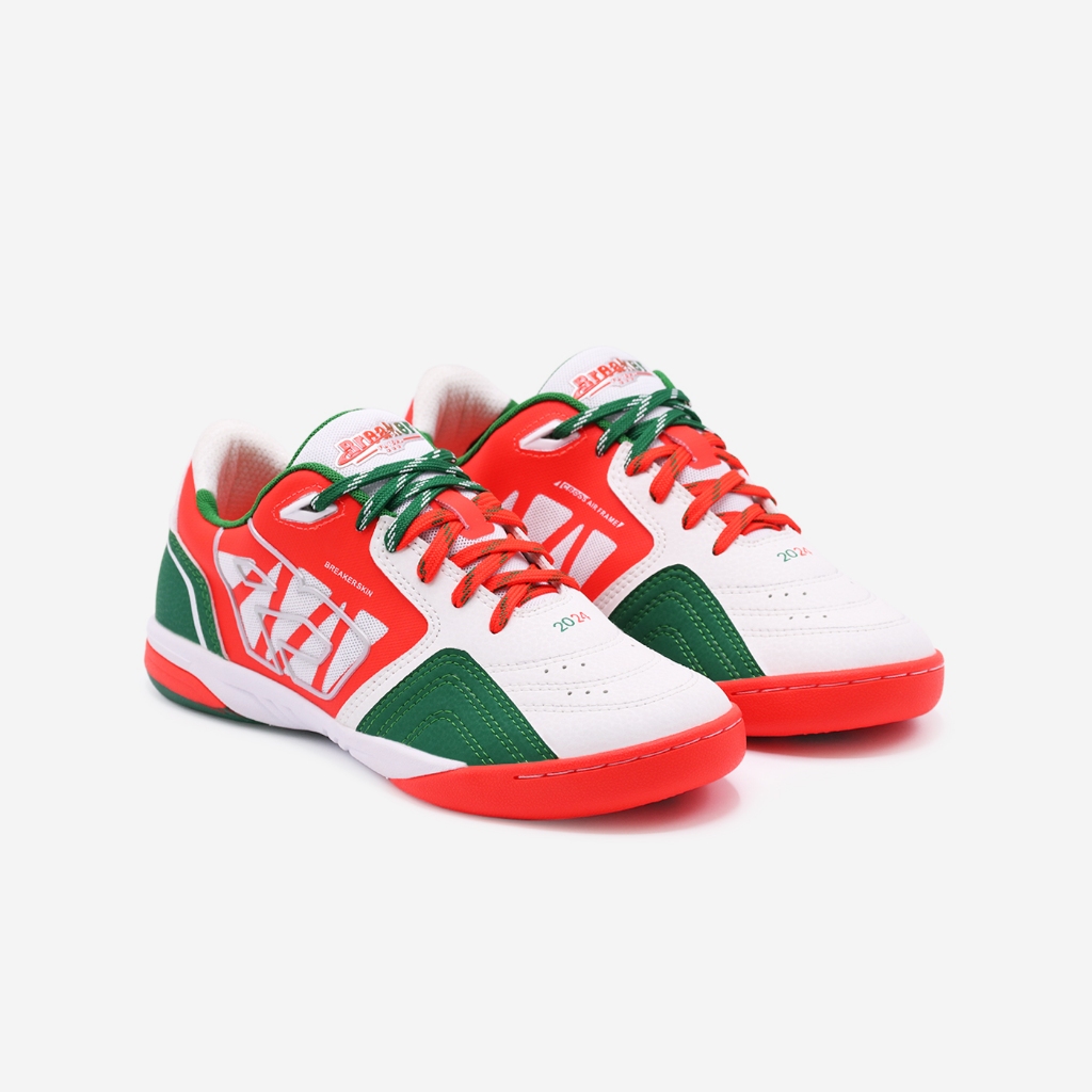 Breaker รุ่น Breaker Drive (BD012) รองเท้าฟุตซอลเบรกเกอร์  สี White Red Size 38-44