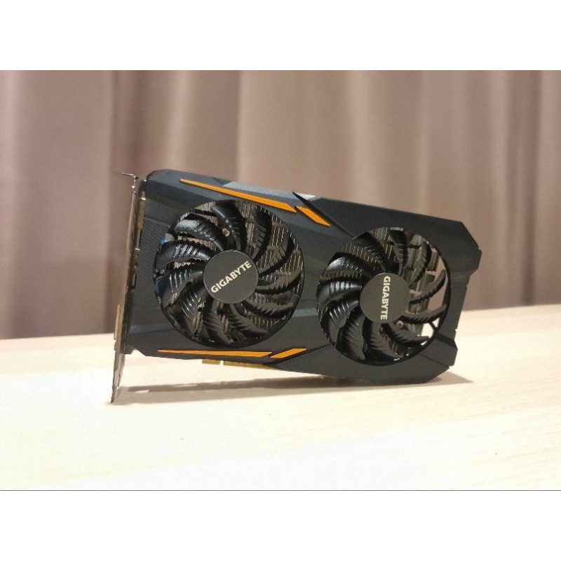 GeForce GTX 1050 Ti Windforce OC 4G(มือ2) ไม่มีกล่อง ไม่ต่อไฟเลี้ยงเพิ่ม