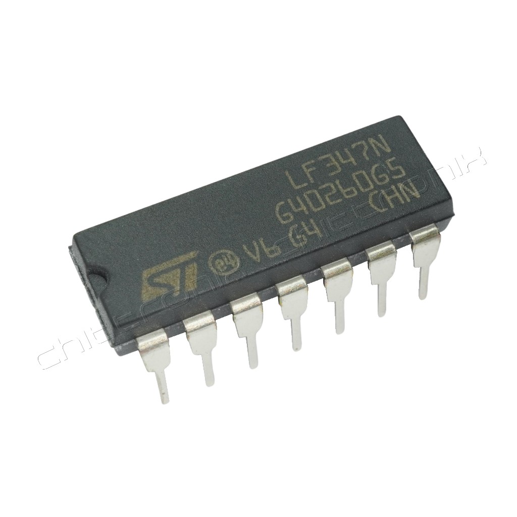 LF347N IC OpAmp แบบ DIP 14 ขา ยี่ห้อ ST แท้