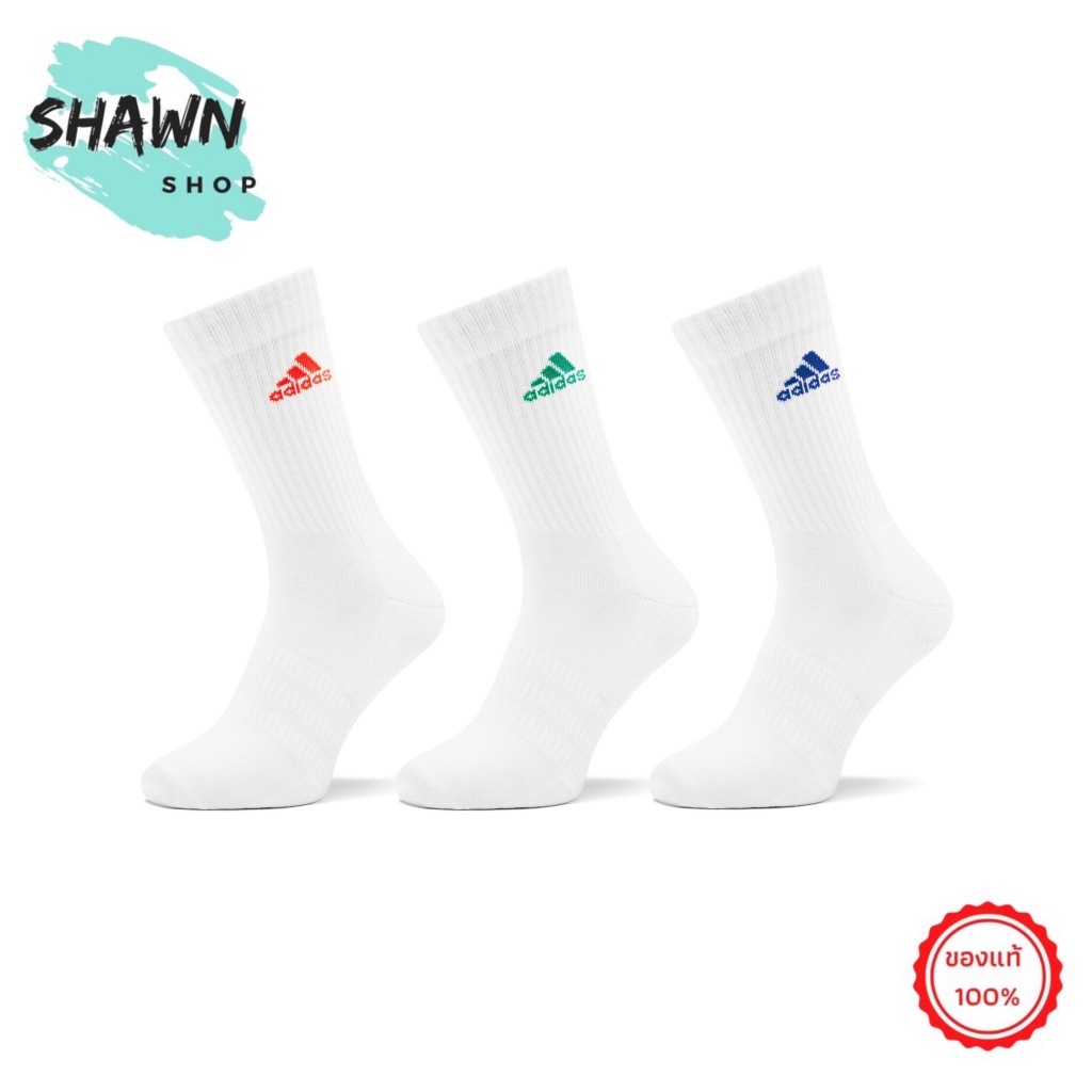 ADIDAS ถุงเท้า (1 แพ็คมี 3 คู่) - IC1314  (สินค้าลิขสิทธิ์แท้100%)