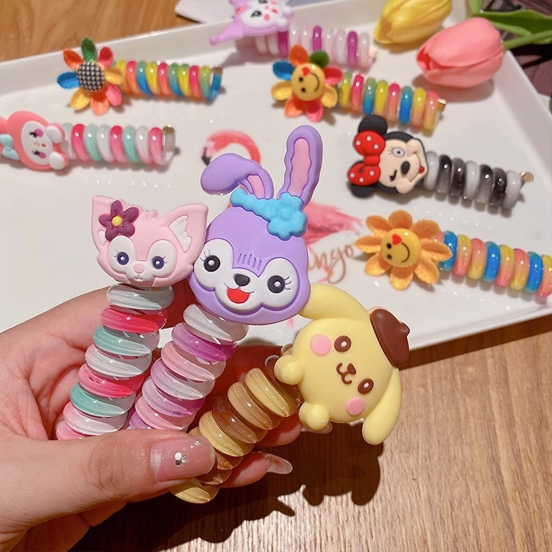 ยางรัดผมเด็ก แบบถัก รูปผีเสื้อ สีสดใส - รูปที่ 5