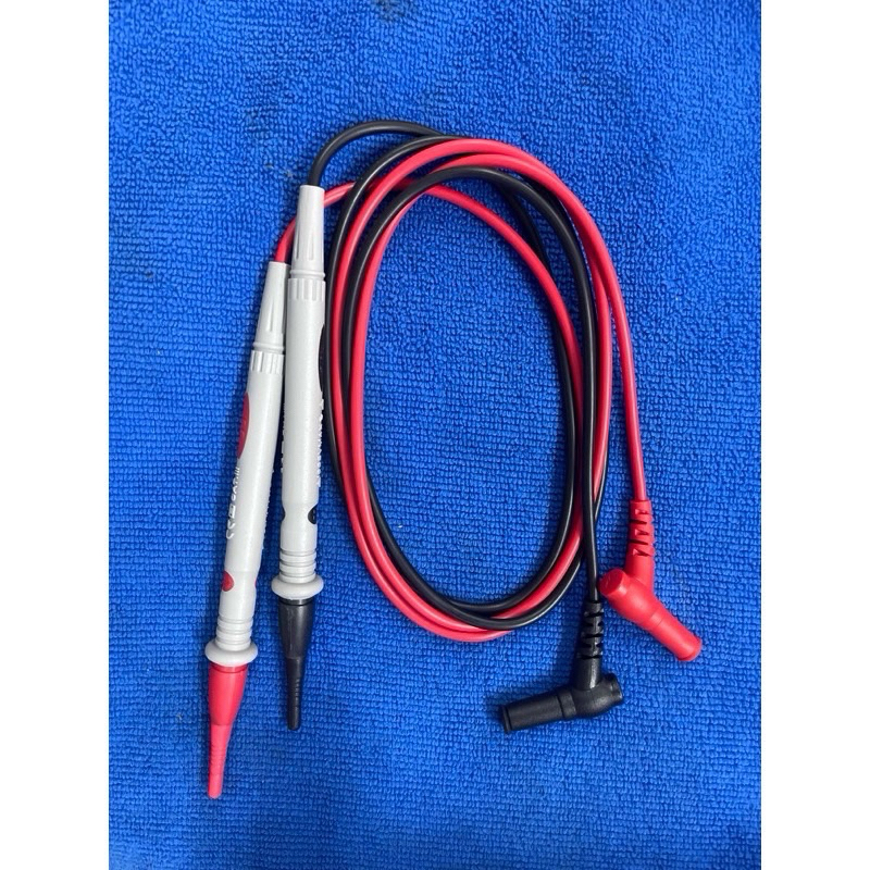 สายทดสอบแอมมิเตอร์ มัลติมิเตอร์ โวลต์มิเตอร์ ตะกั่ว ปากกา สายเคเบิล 1000V 10 20A  1 คู่