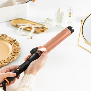 เครื่องม้วนผมเทคโนโลยี Ceramic Tourmaline Cupicute Salon Curling Iron Model JMF - ET9916