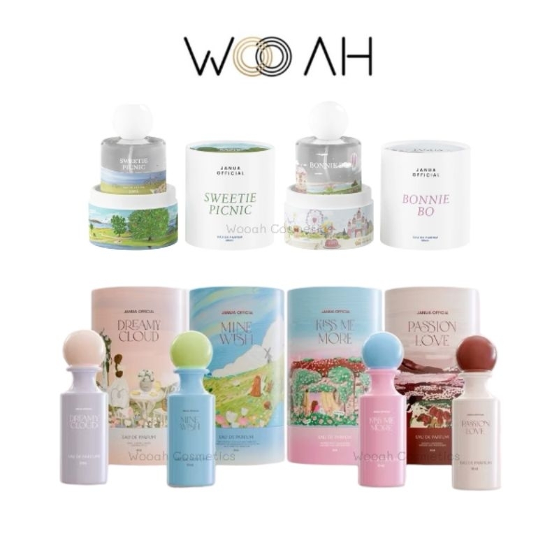 (คอลเลคชั่นใหม่) น้ำหอมแจนยัวร์ Janua ติดทน กลิ่นหอม Kiss Me More Bonnie Blooming