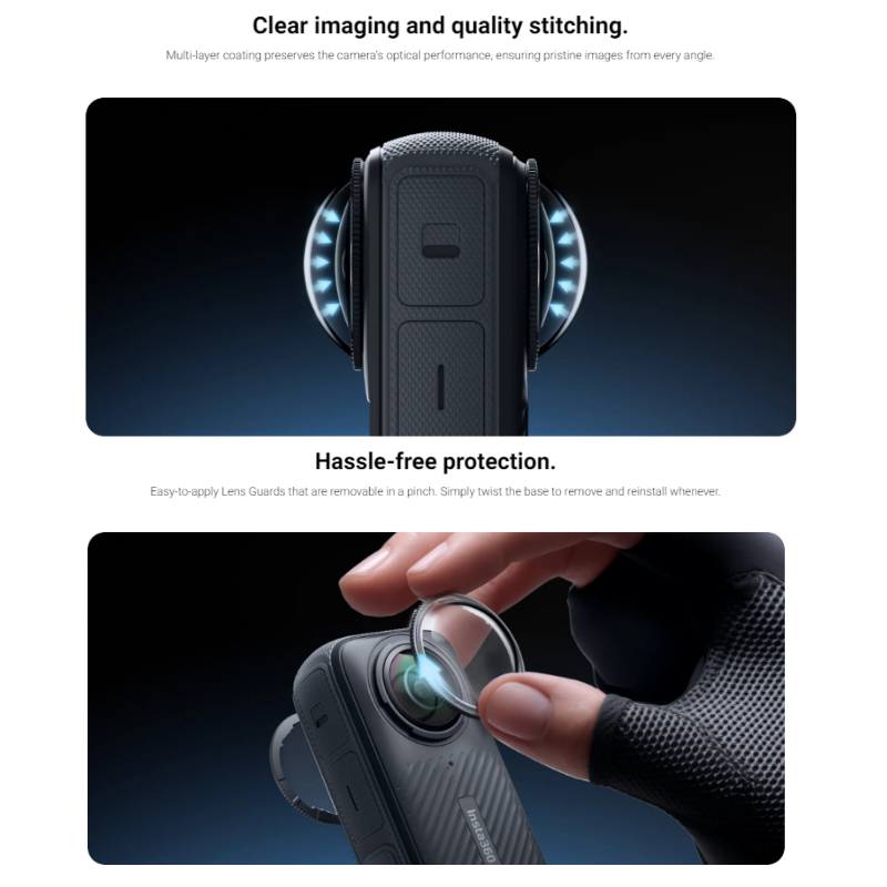 Insta360 X4 Standard Lens Guards รับประกัน 1 ปี