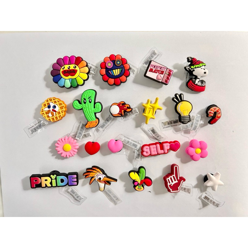 JBS+ 👠🌈shoe Charm InShop” งานshop 🌸👠 ตัวติดรองเท้ามีรู “ชอบ”  crocs งานคุณภาพ งานดี สีสวยคมชัด #ตรงปก ไม่จกตา