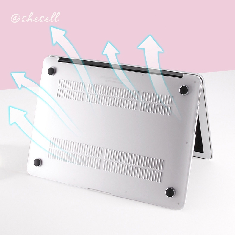 Shesell พร้อมส่ง✨ เคส macbook(ผิวด้าน) M4 ริบบิ้น Floral Air13/15/Pro13นิ้ว เคสสำหรับแมคบุ๊คใส A2681 - รูปที่ 5