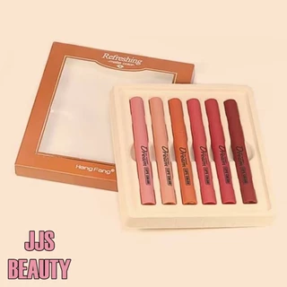 Heng Fang Refreshing Matte Colors Lipstick เซตลิปสติกแมทต์ สีสันสดใส เนียนนุ่ม กลบสีริมฝีปากแนบสนิท