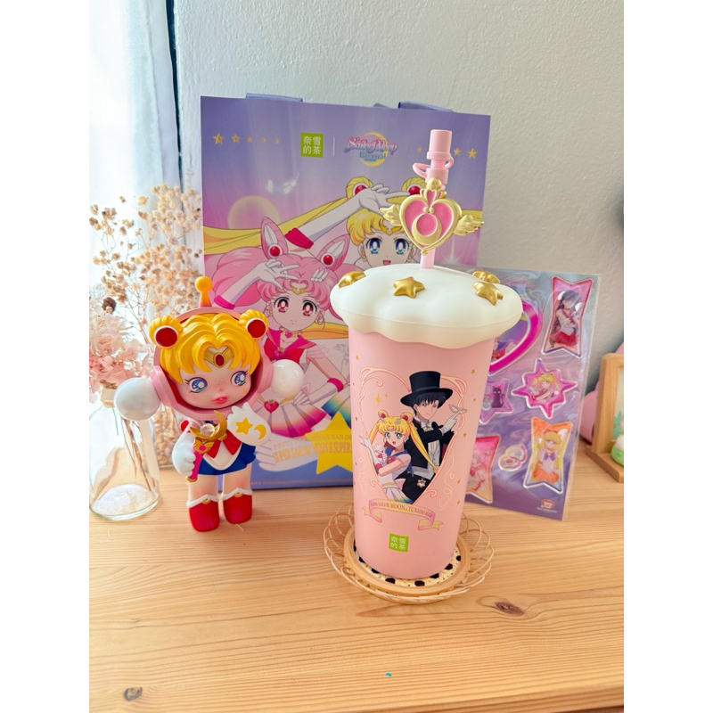 พร้อมส่งจากไทย🇹🇭 ของแท้ แก้วน้ำเซเลอร์มูน SUS316 เก็บความเย็น แก้วSailormoon ชานมNaixue