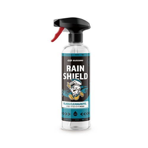 GLOSSBRO Rain Shield, สเปรย์เคลือบกระจกไล่น้ำ และทำความสะอาดปกป้องกระจก 500ml