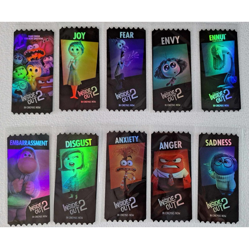 (ทักลด50%) ครบชุด ✅พร้อมส่ง Collectible ticket inside out 2