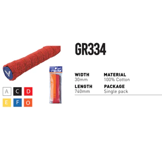 VICTOR กริปพันด้ามไม้แบดมินตัน รุ่น GR334