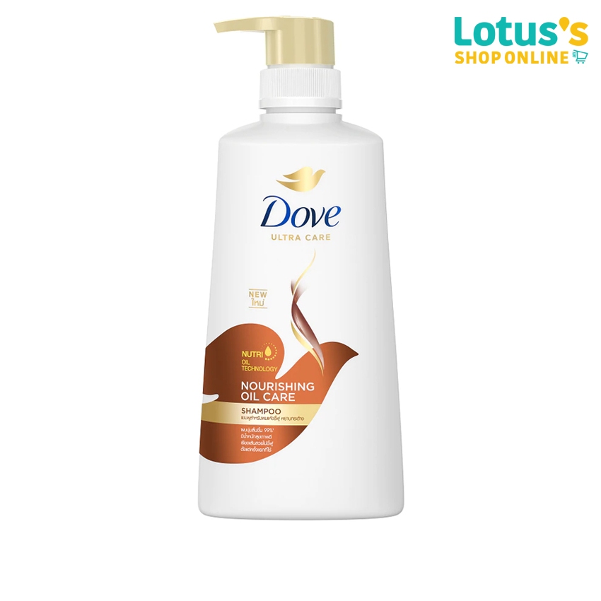 โดฟ นอริชชิ่ง ออยล์ แคร์ แชมพู ขนาด 410 มล. DOVE SHAMPOO NOURISHING OILCARE GOLD 410 ML.