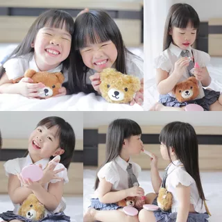 Godmami เซตเครื่องสำอางออร์แกนิกสำหรับเด็ก รุ่น Tiny Teddy Mini Makeup Set