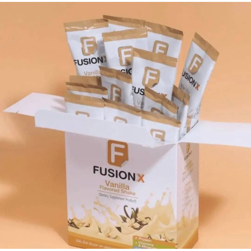 ฟิวชั่น (Fusion X) รสวนิลา​ อาหารเสริม/โปรตีนคุมหิว​/ลดน้ำหนัก​/เพิ่มน้ำหนัก/ลดความอ้วน/สร้างกล้ามเน