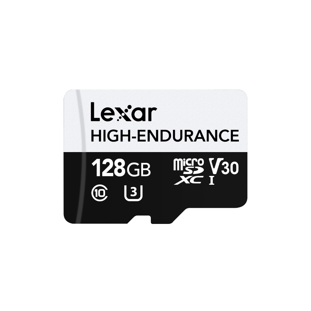 การ์ดหน่วยความจำ ไมโครเอสดีการ์ด LEXAR HIGH-ENDURANCE 128GB MICROSD CARD RW100/45MB/S (LMSHGED128G) SUPPORTS 1080P FULL-HD AND 4K VIDEO_1
